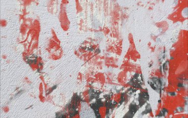 Soyut arka plan sanatı. 2D çizim. Etkileyici yağlı boya resim. Tuvalde fırça darbeleri. Modern sanat. Çok renkli arkaplan. Çağdaş sanat. İfade. Sanatsal dijital palet.