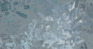 Soyut arka plan sanatı. 2D çizim. Etkileyici yağlı boya resim. Tuvalde fırça darbeleri. Modern sanat. Çok renkli arkaplan. Çağdaş sanat. İfade. Sanatsal dijital palet.