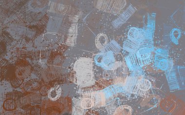 Soyut arka plan sanatı. 2D çizim. Etkileyici yağlı boya resim. Tuvalde fırça darbeleri. Modern sanat. Çok renkli arkaplan. Çağdaş sanat. İfade. Sanatsal dijital palet.