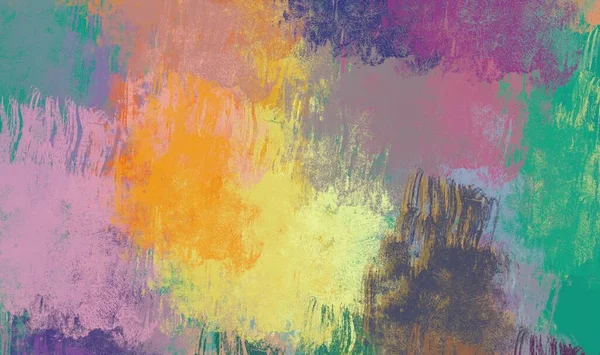 Abstract Background Art Illustration Expressive Oil Painting Brushstrokes Canvas Modern — Stock Photo, Image