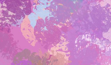 Soyut arka plan sanatı. 2D çizim. Etkileyici yağlı boya resim. Tuvalde fırça darbeleri. Modern sanat. Çok renkli arkaplan. Çağdaş sanat. İfade. Sanatsal dijital palet.