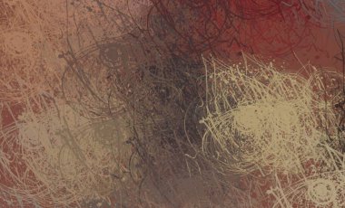 Soyut arka plan sanatı. 2D çizim. Etkileyici yağlı boya resim. Tuvalde fırça darbeleri. Modern sanat. Çok renkli arkaplan. Çağdaş sanat. İfade. Sanatsal dijital palet.