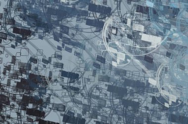 Soyut arka plan sanatı. 2D çizim. Etkileyici yağlı boya resim. Tuvalde fırça darbeleri. Modern sanat. Çok renkli arkaplan. Çağdaş sanat. İfade. Sanatsal dijital palet.