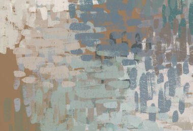 Soyut arka plan sanatı. 2D çizim. Etkileyici yağlı boya resim. Tuvalde fırça darbeleri. Modern sanat. Çok renkli arkaplan. Çağdaş sanat. İfade. Sanatsal dijital palet.