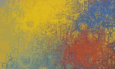 Soyut arka plan sanatı. 2D çizim. Etkileyici yağlı boya resim. Tuvalde fırça darbeleri. Modern sanat. Çok renkli arkaplan. Çağdaş sanat. İfade. Sanatsal dijital palet.