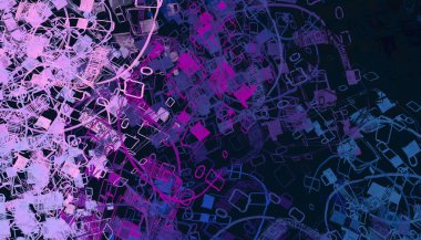 Soyut arka plan sanatı. 2D çizim. Etkileyici yağlı boya resim. Tuvalde fırça darbeleri. Modern sanat. Çok renkli arkaplan. Çağdaş sanat. İfade. Sanatsal dijital palet.