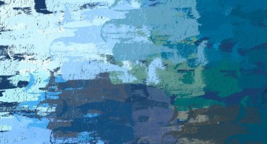 Soyut arka plan sanatı. 2D çizim. Etkileyici yağlı boya resim. Tuvalde fırça darbeleri. Modern sanat. Çok renkli arkaplan. Çağdaş sanat. İfade. Sanatsal dijital palet.