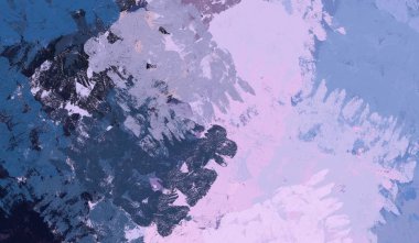 Soyut arka plan sanatı. 2D çizim. Etkileyici yağlı boya resim. Tuvalde fırça darbeleri. Modern sanat. Çok renkli arkaplan. Çağdaş sanat. İfade. Sanatsal dijital palet.