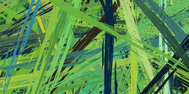 Soyut arka plan sanatı. 2D çizim. Etkileyici yağlı boya resim. Tuvalde fırça darbeleri. Modern sanat. Çok renkli arkaplan. Çağdaş sanat. İfade. Sanatsal dijital palet.