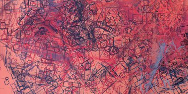 Soyut arka plan sanatı. 2D çizim. Etkileyici yağlı boya resim. Tuvalde fırça darbeleri. Modern sanat. Çok renkli arkaplan. Çağdaş sanat. İfade. Sanatsal dijital palet.