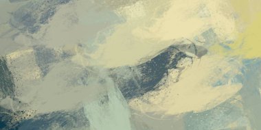 Soyut arka plan sanatı. 2D çizim. Etkileyici yağlı boya resim. Tuvalde fırça darbeleri. Modern sanat. Çok renkli arkaplan. Çağdaş sanat. İfade. Sanatsal dijital palet.