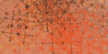 Soyut arka plan sanatı. 2D çizim. Etkileyici yağlı boya resim. Tuvalde fırça darbeleri. Modern sanat. Çok renkli arkaplan. Çağdaş sanat. İfade. Sanatsal dijital palet.