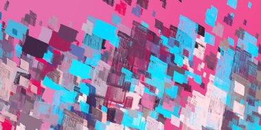 Soyut arka plan sanatı. 2D çizim. Etkileyici yağlı boya resim. Tuvalde fırça darbeleri. Modern sanat. Çok renkli arkaplan. Çağdaş sanat. İfade. Sanatsal dijital palet.