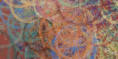 Soyut arka plan sanatı. 2D çizim. Etkileyici yağlı boya resim. Tuvalde fırça darbeleri. Modern sanat. Çok renkli arkaplan. Çağdaş sanat. İfade. Sanatsal dijital palet.