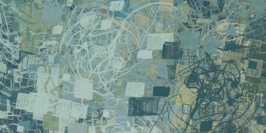 Soyut arka plan sanatı. 2D çizim. Etkileyici yağlı boya resim. Tuvalde fırça darbeleri. Modern sanat. Çok renkli arkaplan. Çağdaş sanat. İfade. Sanatsal dijital palet.