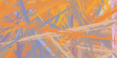 Soyut arka plan sanatı. 2D çizim. Etkileyici yağlı boya resim. Tuvalde fırça darbeleri. Modern sanat. Çok renkli arkaplan. Çağdaş sanat. İfade. Sanatsal dijital palet.