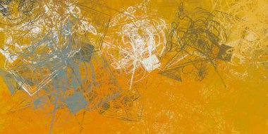 Soyut arka plan sanatı. 2D çizim. Etkileyici yağlı boya resim. Tuvalde fırça darbeleri. Modern sanat. Çok renkli arkaplan. Çağdaş sanat. İfade. Sanatsal dijital palet.