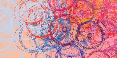 Soyut arka plan sanatı. 2D çizim. Etkileyici yağlı boya resim. Tuvalde fırça darbeleri. Modern sanat. Çok renkli arkaplan. Çağdaş sanat. İfade. Sanatsal dijital palet.