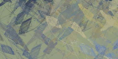 Soyut arka plan sanatı. 2D çizim. Etkileyici yağlı boya resim. Tuvalde fırça darbeleri. Modern sanat. Çok renkli arkaplan. Çağdaş sanat. İfade. Sanatsal dijital palet.