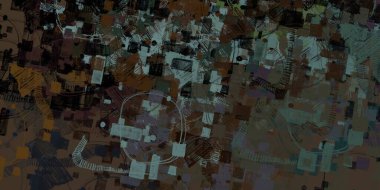 Soyut arka plan sanatı. 2D çizim. Etkileyici yağlı boya resim. Tuvalde fırça darbeleri. Modern sanat. Çok renkli arkaplan. Çağdaş sanat. İfade. Sanatsal dijital palet.