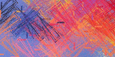 Soyut arka plan sanatı. 2D çizim. Etkileyici yağlı boya resim. Tuvalde fırça darbeleri. Modern sanat. Çok renkli arkaplan. Çağdaş sanat. İfade. Sanatsal dijital palet.