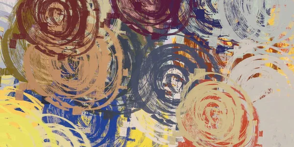 Abstracte Achtergrondkunst Illustratie Expressieve Olieverf Penseelstreken Doek Moderne Kunst Meerkleurige — Stockfoto