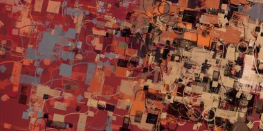 Soyut arka plan sanatı. 2D çizim. Etkileyici yağlı boya resim. Tuvalde fırça darbeleri. Modern sanat. Çok renkli arkaplan. Çağdaş sanat. İfade. Sanatsal dijital palet.