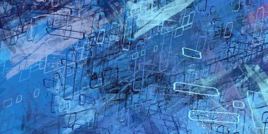 Soyut arka plan sanatı. 2D çizim. Etkileyici yağlı boya resim. Tuvalde fırça darbeleri. Modern sanat. Çok renkli arkaplan. Çağdaş sanat. İfade. Sanatsal dijital palet.