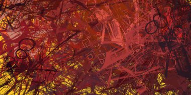 Soyut arka plan sanatı. 2D çizim. Etkileyici yağlı boya resim. Tuvalde fırça darbeleri. Modern sanat. Çok renkli arkaplan. Çağdaş sanat. İfade. Sanatsal dijital palet.