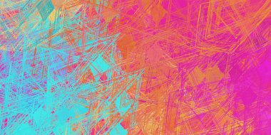 Soyut arka plan sanatı. 2D çizim. Etkileyici yağlı boya resim. Tuvalde fırça darbeleri. Modern sanat. Çok renkli arkaplan. Çağdaş sanat. İfade. Sanatsal dijital palet.