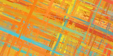 Soyut arka plan sanatı. 2D çizim. Etkileyici yağlı boya resim. Tuvalde fırça darbeleri. Modern sanat. Çok renkli arkaplan. Çağdaş sanat. İfade. Sanatsal dijital palet.