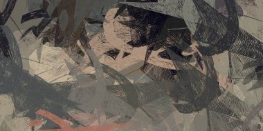 Soyut arka plan sanatı. 2D çizim. Etkileyici yağlı boya resim. Tuvalde fırça darbeleri. Modern sanat. Çok renkli arkaplan. Çağdaş sanat. İfade. Sanatsal dijital palet.