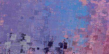 Soyut arka plan sanatı. 2D çizim. Etkileyici yağlı boya resim. Tuvalde fırça darbeleri. Modern sanat. Çok renkli arkaplan. Çağdaş sanat. İfade. Sanatsal dijital palet.