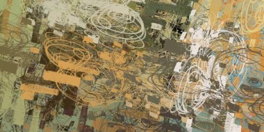 Soyut arka plan sanatı. 2D çizim. Etkileyici yağlı boya resim. Tuvalde fırça darbeleri. Modern sanat. Çok renkli arkaplan. Çağdaş sanat. İfade. Sanatsal dijital palet.