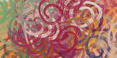 Soyut arka plan sanatı. 2D çizim. Etkileyici yağlı boya resim. Tuvalde fırça darbeleri. Modern sanat. Çok renkli arkaplan. Çağdaş sanat. İfade. Sanatsal dijital palet.