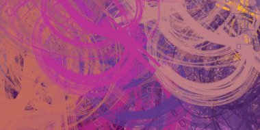 Soyut arka plan sanatı. 2D çizim. Etkileyici yağlı boya resim. Tuvalde fırça darbeleri. Modern sanat. Çok renkli arkaplan. Çağdaş sanat. İfade. Sanatsal dijital palet.