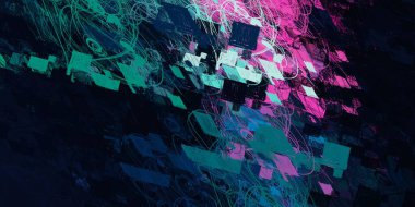 Soyut arka plan sanatı. 2D çizim. Etkileyici yağlı boya resim. Tuvalde fırça darbeleri. Modern sanat. Çok renkli arkaplan. Çağdaş sanat. İfade. Sanatsal dijital palet.