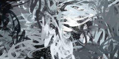 Soyut arka plan sanatı. 2D çizim. Etkileyici yağlı boya resim. Tuvalde fırça darbeleri. Modern sanat. Çok renkli arkaplan. Çağdaş sanat. İfade. Sanatsal dijital palet.