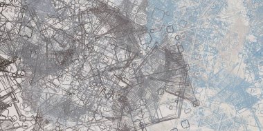 Soyut arka plan sanatı. 2D çizim. Etkileyici yağlı boya resim. Tuvalde fırça darbeleri. Modern sanat. Çok renkli arkaplan. Çağdaş sanat. İfade. Sanatsal dijital palet.