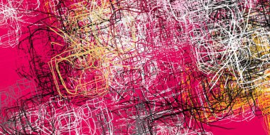 Soyut arka plan sanatı. 2D çizim. Etkileyici yağlı boya resim. Tuvalde fırça darbeleri. Modern sanat. Çok renkli arkaplan. Çağdaş sanat. İfade. Sanatsal dijital palet.