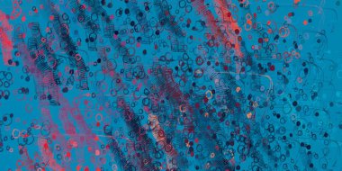 Soyut arka plan sanatı. 2D çizim. Etkileyici yağlı boya resim. Tuvalde fırça darbeleri. Modern sanat. Çok renkli arkaplan. Çağdaş sanat. İfade. Sanatsal dijital palet.