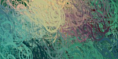 Soyut arka plan sanatı. 2D çizim. Etkileyici yağlı boya resim. Tuvalde fırça darbeleri. Modern sanat. Çok renkli arkaplan. Çağdaş sanat. İfade. Sanatsal dijital palet.