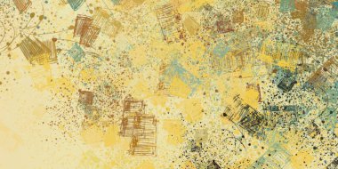 Soyut arka plan sanatı. 2D çizim. Etkileyici yağlı boya resim. Tuvalde fırça darbeleri. Modern sanat. Çok renkli arkaplan. Çağdaş sanat. İfade. Sanatsal dijital palet.