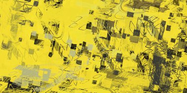 Soyut arka plan sanatı. 2D çizim. Etkileyici yağlı boya resim. Tuvalde fırça darbeleri. Modern sanat. Çok renkli arkaplan. Çağdaş sanat. İfade. Sanatsal dijital palet.