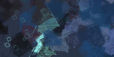 Soyut arka plan sanatı. 2D çizim. Etkileyici yağlı boya resim. Tuvalde fırça darbeleri. Modern sanat. Çok renkli arkaplan. Çağdaş sanat. İfade. Sanatsal dijital palet.