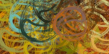 Soyut arka plan sanatı. 2D çizim. Etkileyici yağlı boya resim. Tuvalde fırça darbeleri. Modern sanat. Çok renkli arkaplan. Çağdaş sanat. İfade. Sanatsal dijital palet.