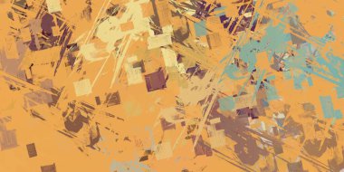 Soyut arka plan sanatı. 2D çizim. Etkileyici yağlı boya resim. Tuvalde fırça darbeleri. Modern sanat. Çok renkli arkaplan. Çağdaş sanat. İfade. Sanatsal dijital palet.