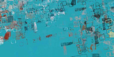 Soyut arka plan sanatı. 2D çizim. Etkileyici yağlı boya resim. Tuvalde fırça darbeleri. Modern sanat. Çok renkli arkaplan. Çağdaş sanat. İfade. Sanatsal dijital palet.