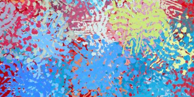 Soyut arka plan sanatı. 2D çizim. Etkileyici yağlı boya resim. Tuvalde fırça darbeleri. Modern sanat. Çok renkli arkaplan. Çağdaş sanat. İfade. Sanatsal dijital palet.