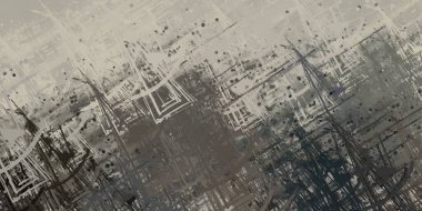 Soyut arka plan sanatı. 2D çizim. Etkileyici yağlı boya resim. Tuvalde fırça darbeleri. Modern sanat. Çok renkli arkaplan. Çağdaş sanat. İfade. Sanatsal dijital palet.
